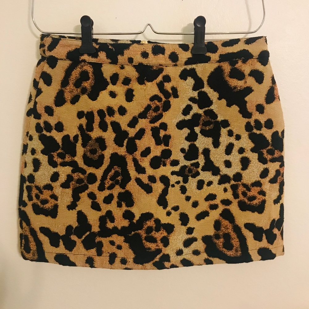 Topshop Cheetah Mini Skirt